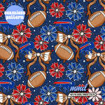 Buffalo Football Floral Seamless | Repeating Pattern
