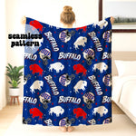 Classic Buffalo Football Seamless | Repeating Pattern