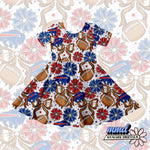 Buffalo Football Floral Seamless | Repeating Pattern