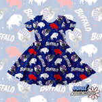Classic Buffalo Football Seamless | Repeating Pattern