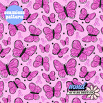 Breast Cancer Butterflies Seamless | Repeating Pattern