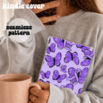 Purple Awareness Butterflies Seamless | Repeating Pattern