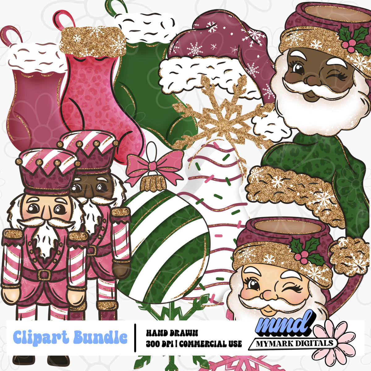 Sugarplum Christmas Clipart