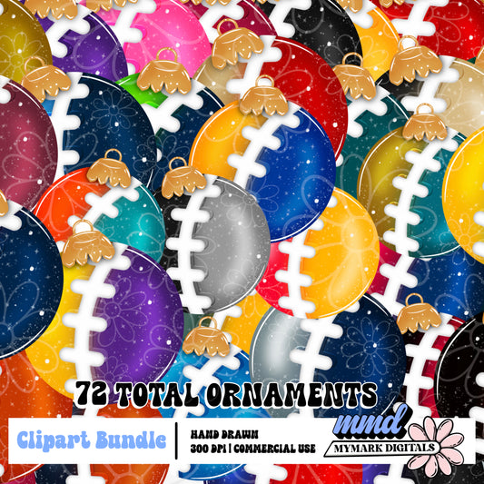 Christmas Ornaments Bundle Clipart