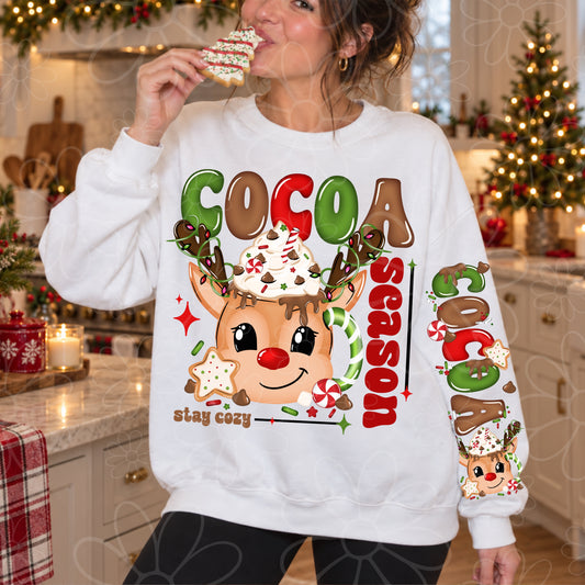 Cocoa Season Reindeer Mug with Sleeve PNG | Oct 2026