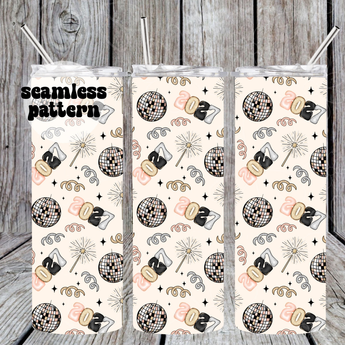 2027 New Years Seamless