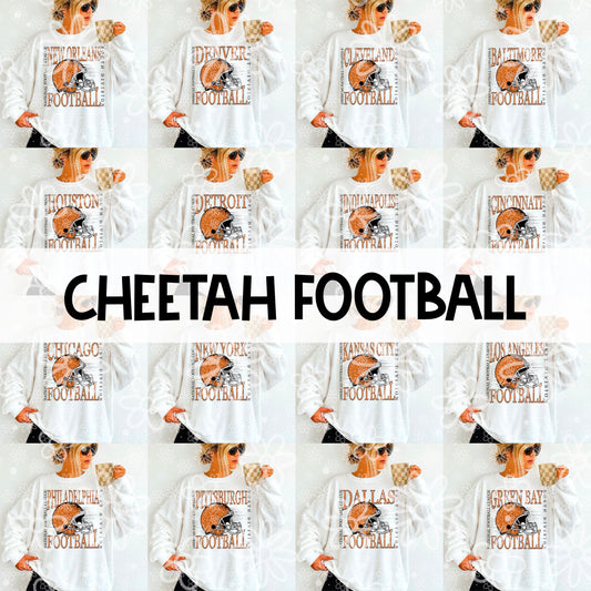 Cheetah Football Helmets | Multiple Options | October 2025 | PNG