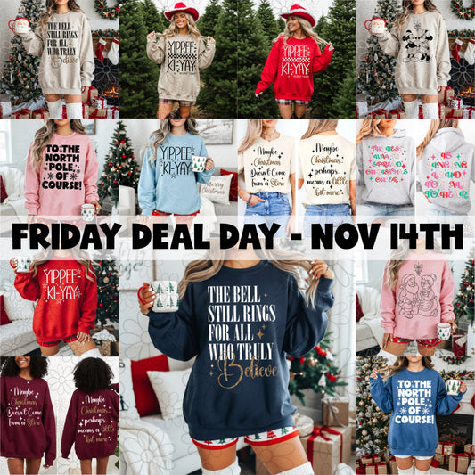 Friday 11/16 Holiday Design Bundle PNG