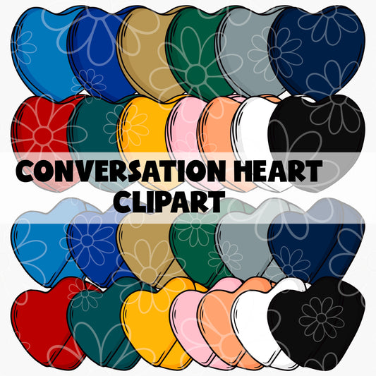 Convo Hearts Clipart | JAN 26