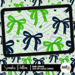 Seattle Stripes Bow Seamless | Repeating Pattern | January 26