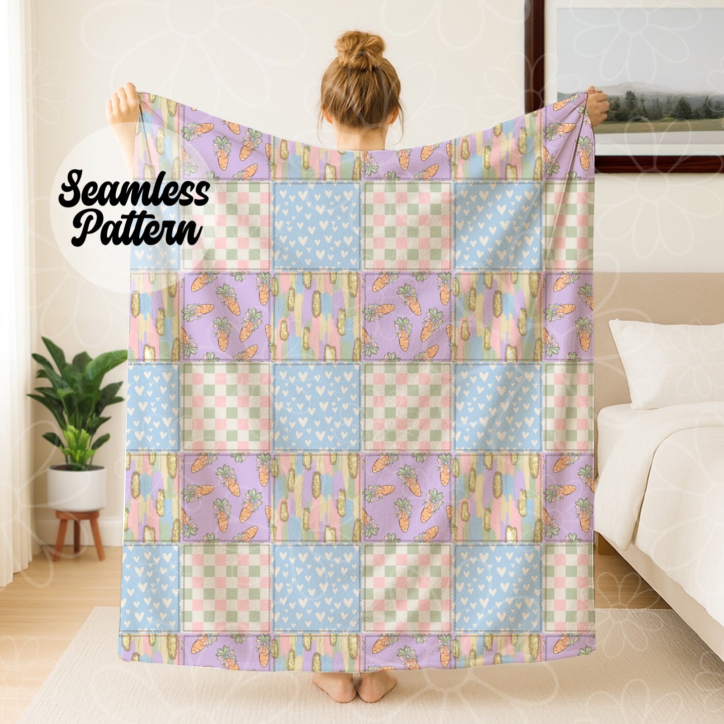 Easter Quilt Seamless | Repeating Pattern | February 26