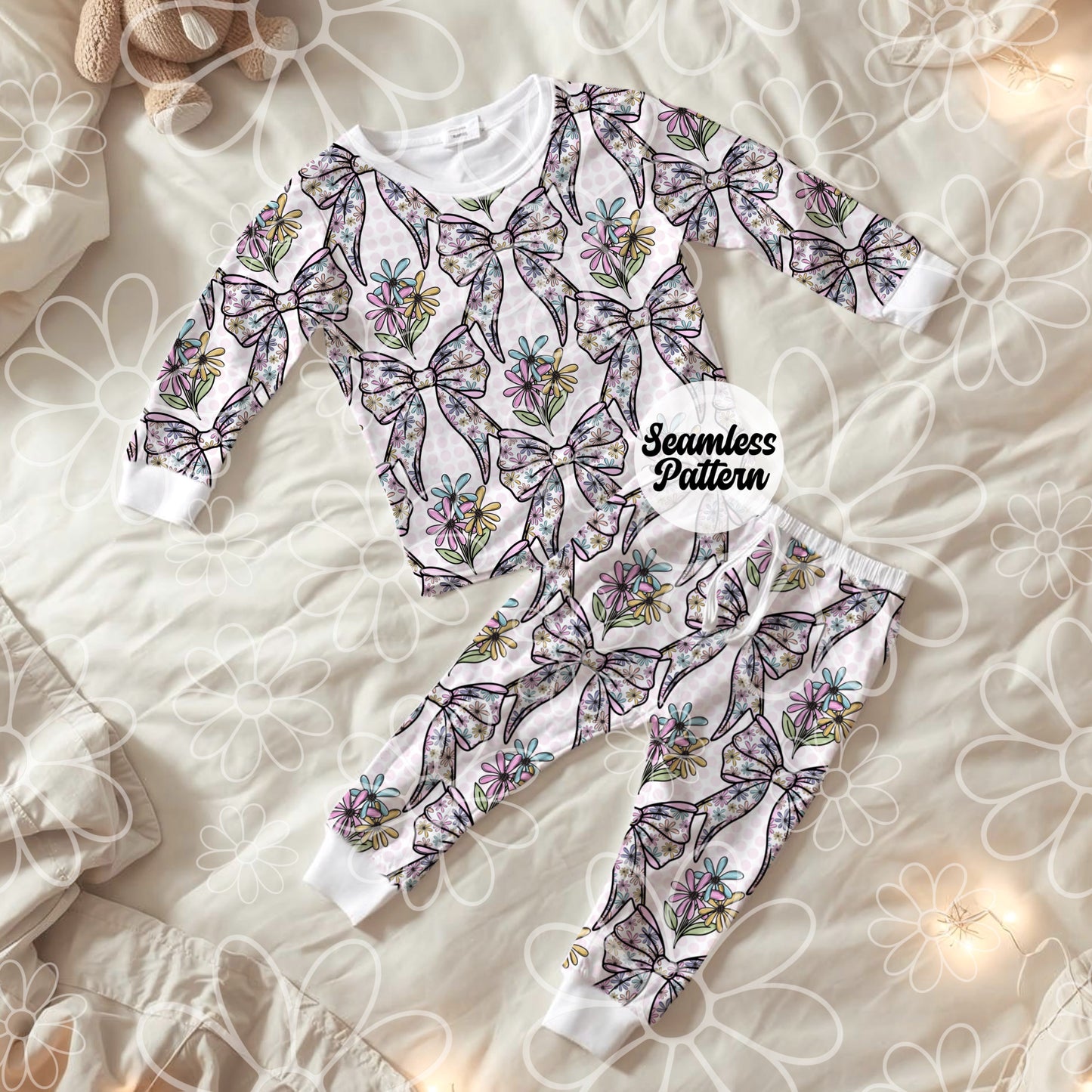 Spring Bow Seamless | Repeating Pattern | February 26