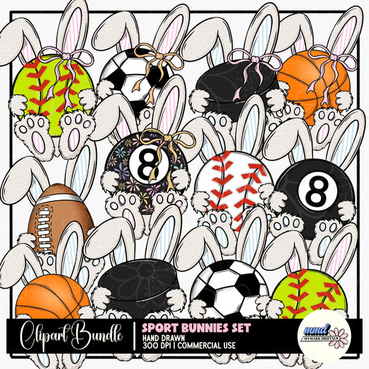 Sport Bunnies Clipart | FDD