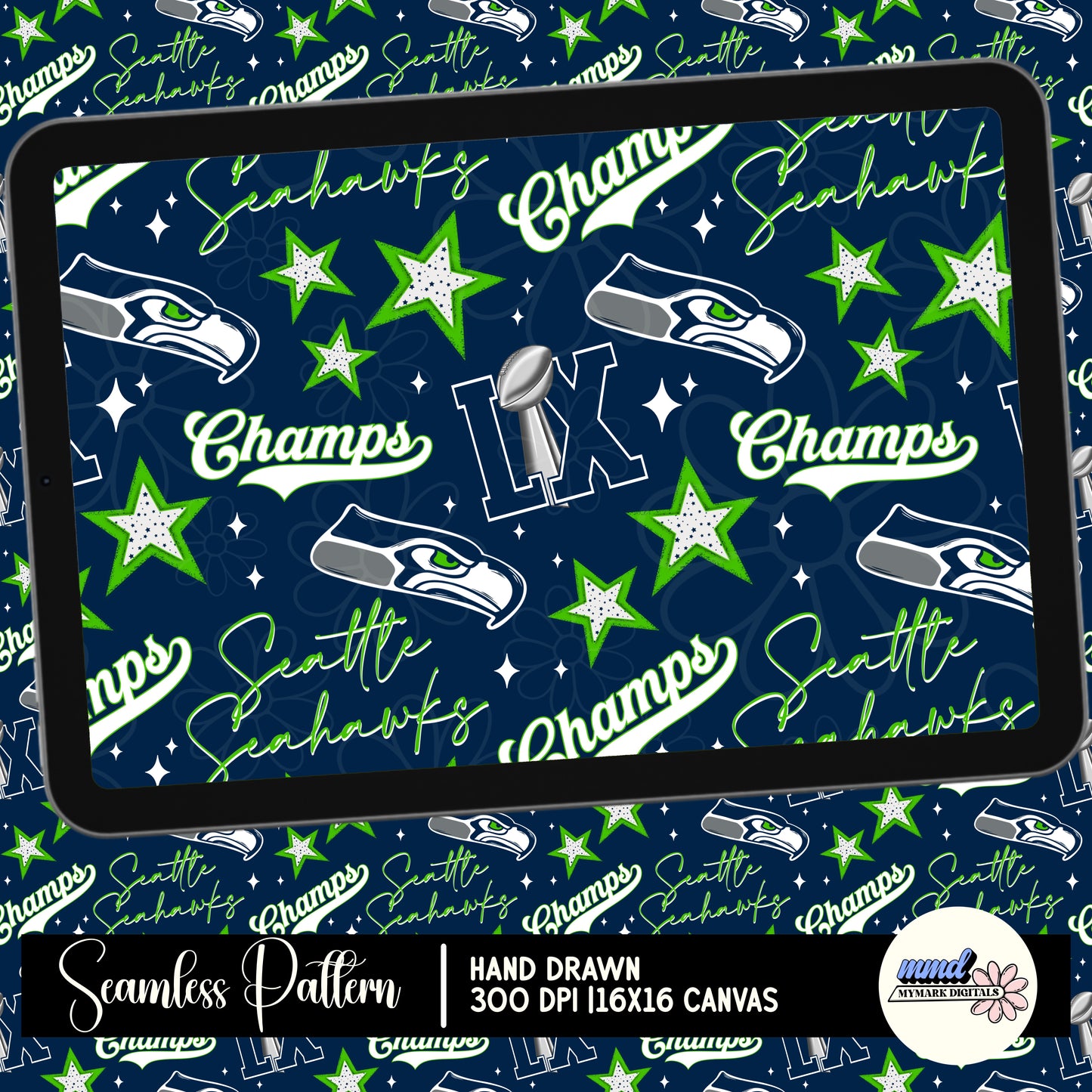 Seattle Champs | Seamless Design | Fen 2025