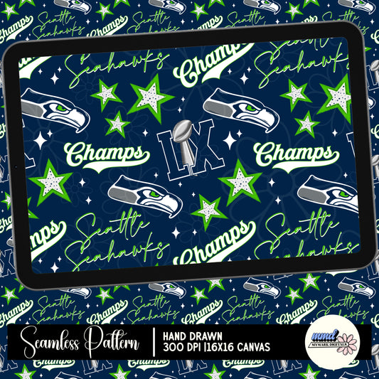 Seattle Champs | Seamless Design | Fen 2025