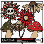 Spring Skellies Clipart | FEB CLIPART 26
