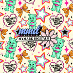 Snarky Bear Seamless | Repeating Pattern | FDD