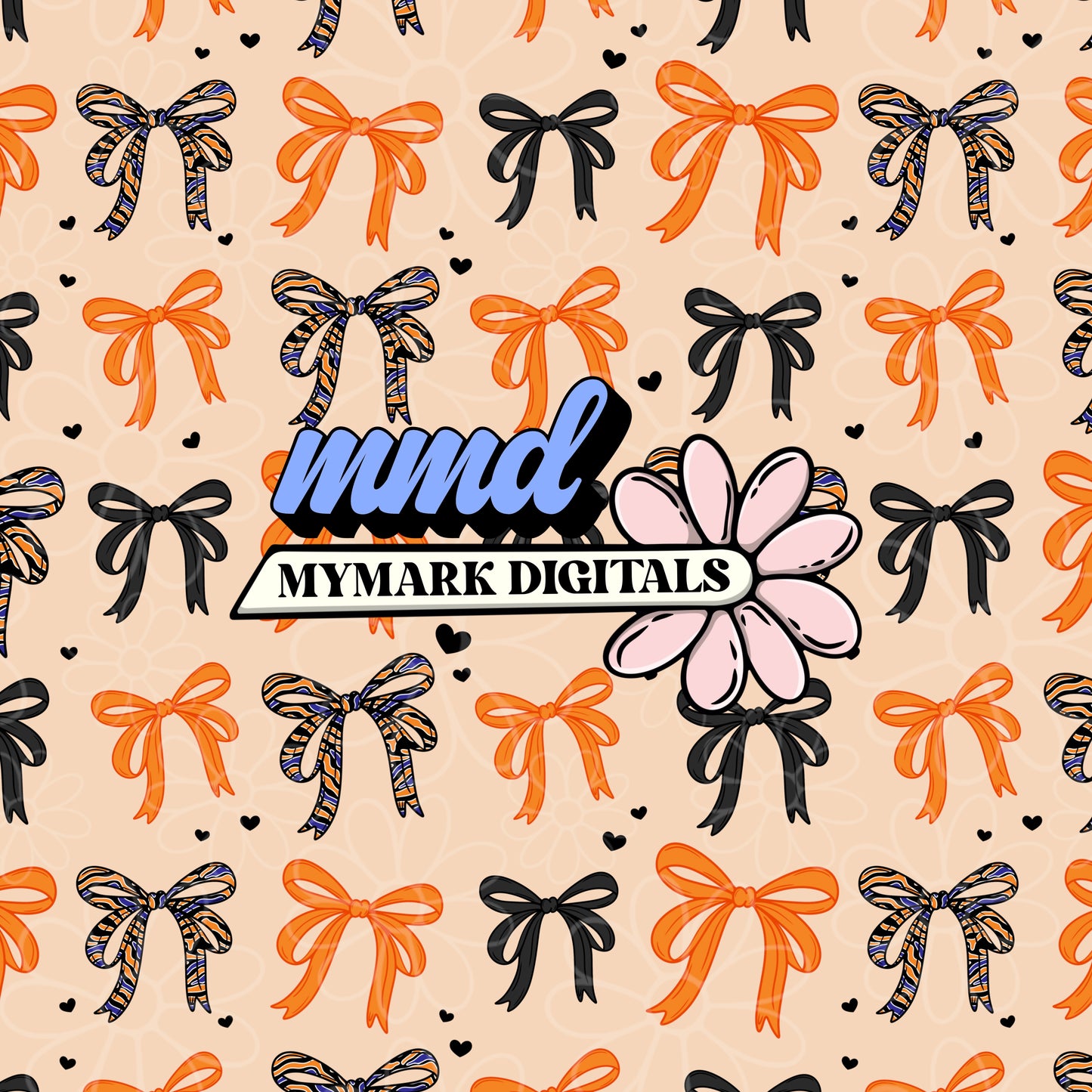 Buffalo Lacrosse Bow Seamless | Repeating Pattern