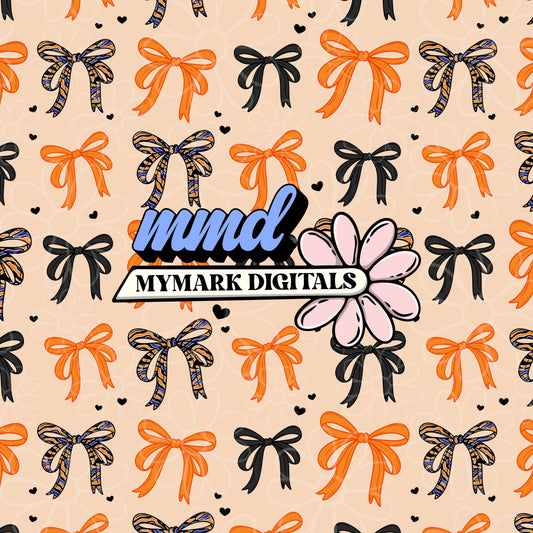 Buffalo Lacrosse Bow Seamless | Repeating Pattern