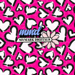 Cheetah Hearts Seamless | Pink | Repeating Pattern