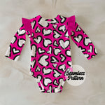 Cheetah Hearts Seamless | Pink | Repeating Pattern