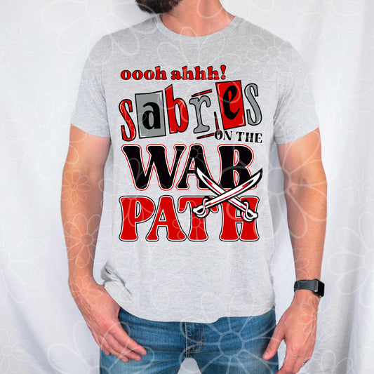 Buffalo Hockey Warpath | Retro Throwback | PNG |