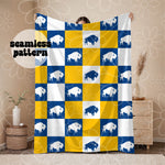 Buffalo Hockey Checker Seamless | Repeating Pattern