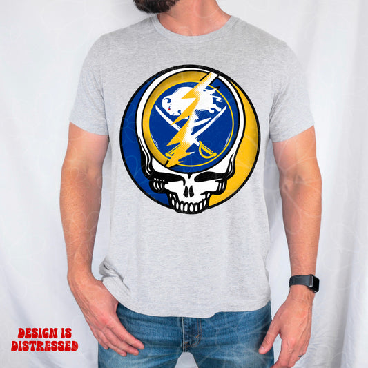 Grateful Buffalo Hockey | PNG | Distressed