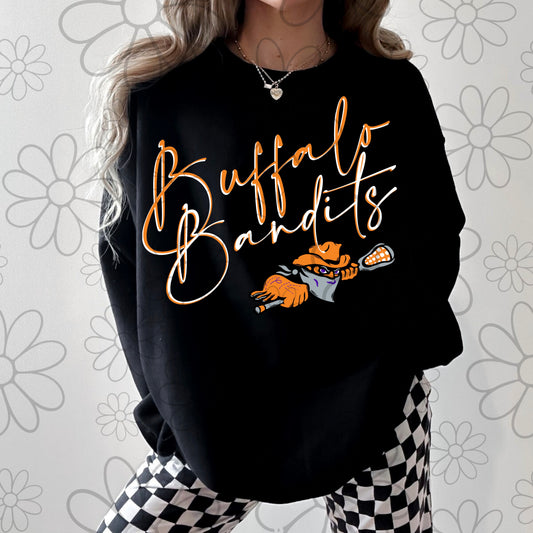 Cursive Buffalo Lacrosse | PNG |