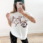 Cursive Retro Buffalo Hockey | PNG |