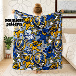 Buffalo Hockey Chaotic Grateful Seamless | Repeating Pattern