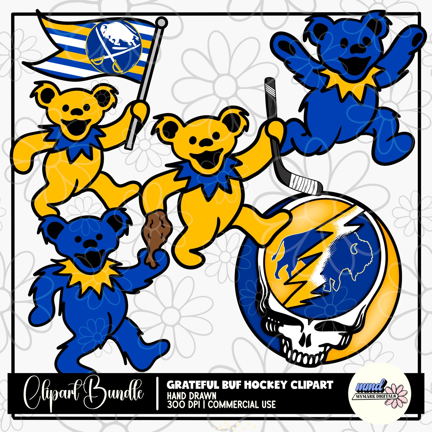 Grateful Buffalo Hockey CLIPART