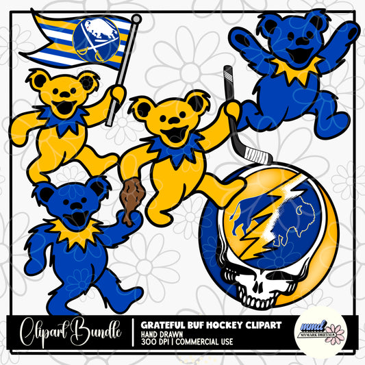 Grateful Buffalo Hockey CLIPART