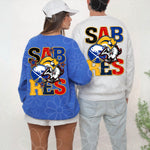 Triple Buffalo Hockey | PNG | Faux Embroidery & Pocket Print