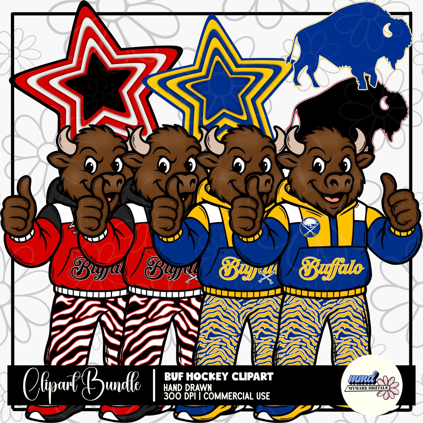 Buffalo Hockey CLIPART