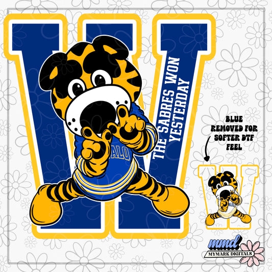 Big DUB Buffalo Hockey Sabretooth | PNG |