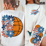 Thunder Basketball  -  Half Floral