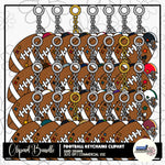 Football Keychains Clipart