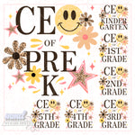 CEO of School - Multiple Grade Options - Bundle Option | PNG