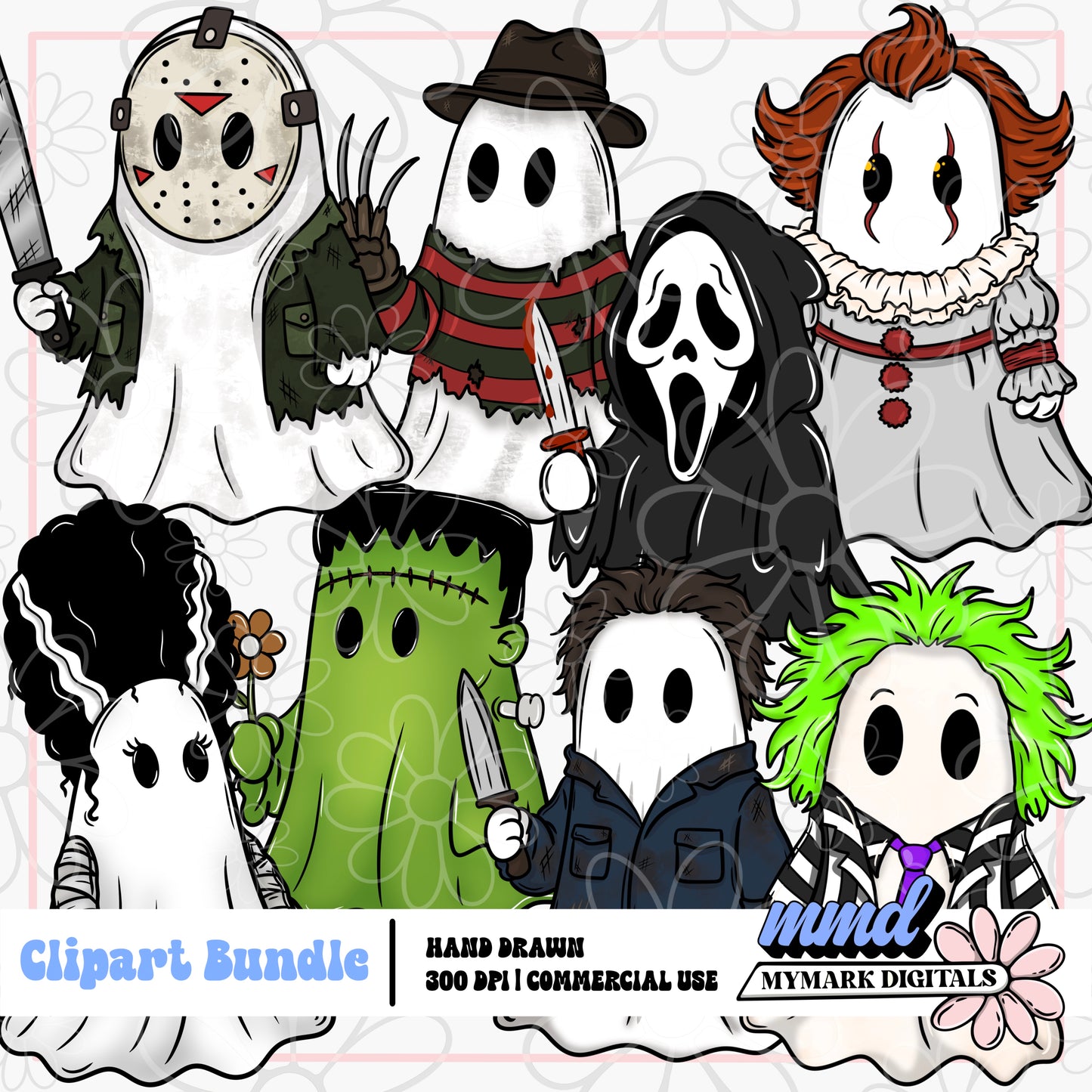 Horror Ghosts Clipart