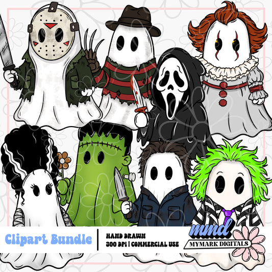 Horror Ghosts Clipart