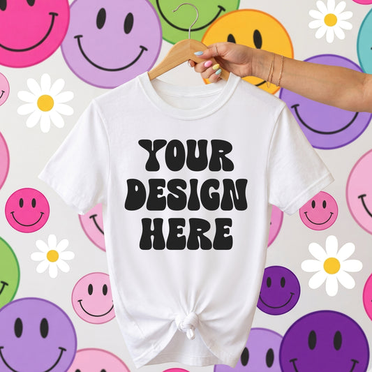 Happy Days Mockup | Basic White Tshirt