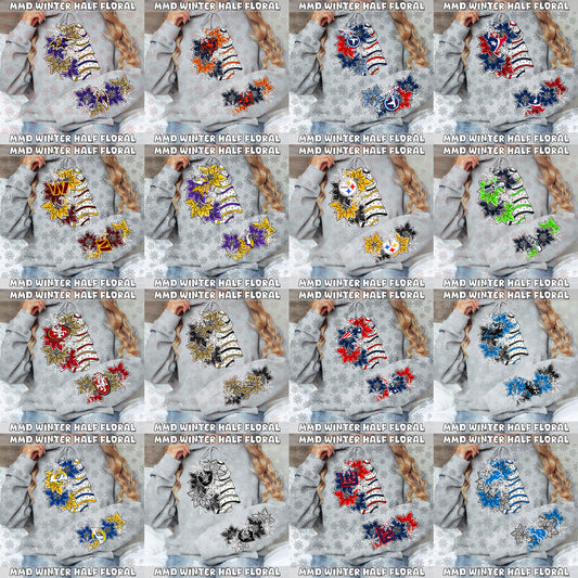 Pro Winter Half Floral | Bundle Available | PNG