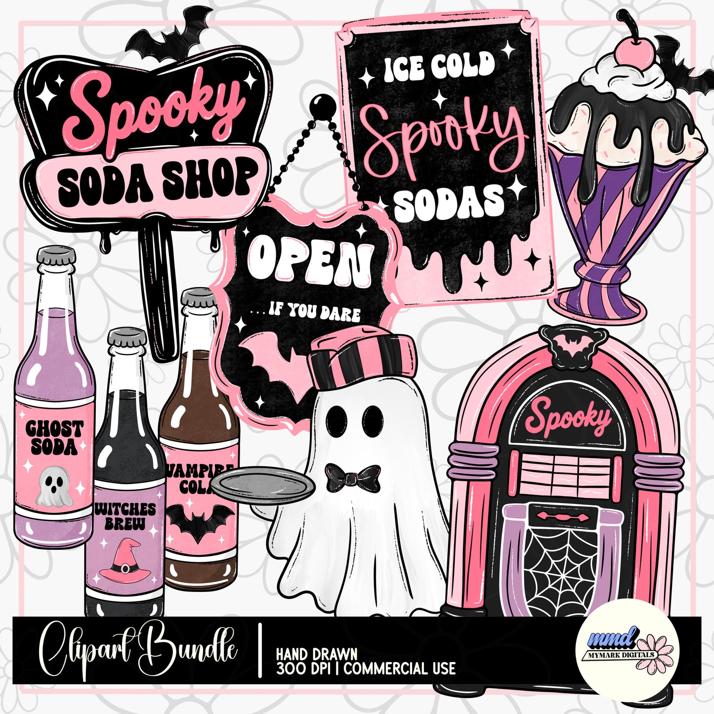 Retro Spooky Diner Clipart | July 2026