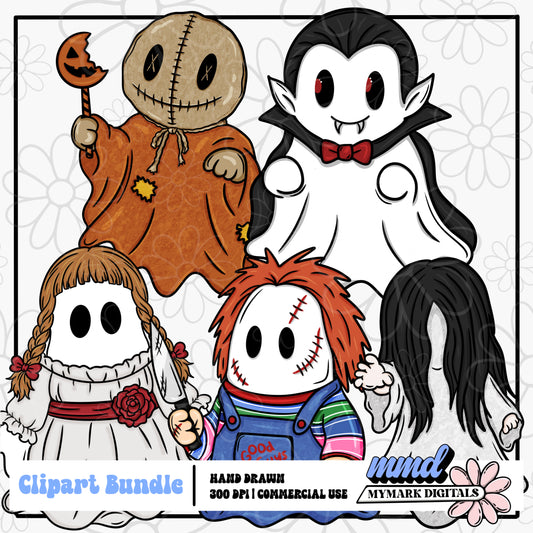 Horror Ghosts Clipart Vol. 2