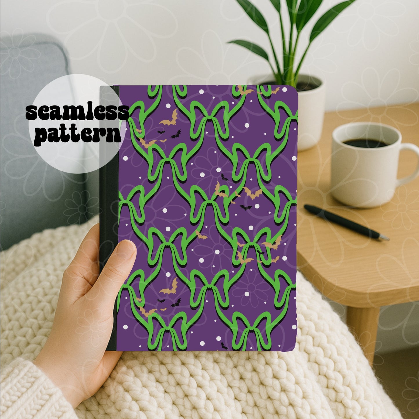 Batty Bow Seamless | Repeating Pattern  | July 2026