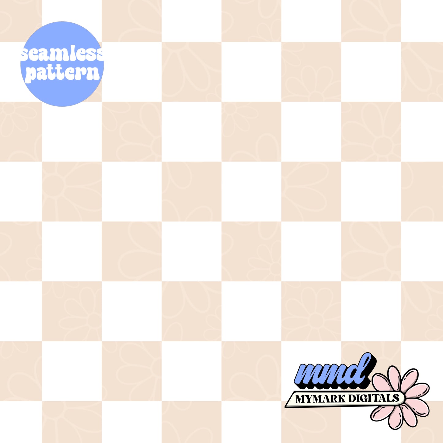 Neutral Checker Seamless | Repeating Pattern  | July 2026