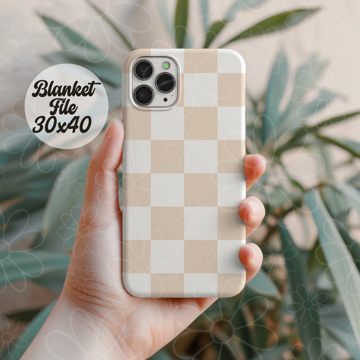 Neutral Checker Seamless | Repeating Pattern  | July 2026