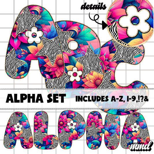 SUMMER GLITTER ALPHA | A-Z | 1-9 | - MAY 2025