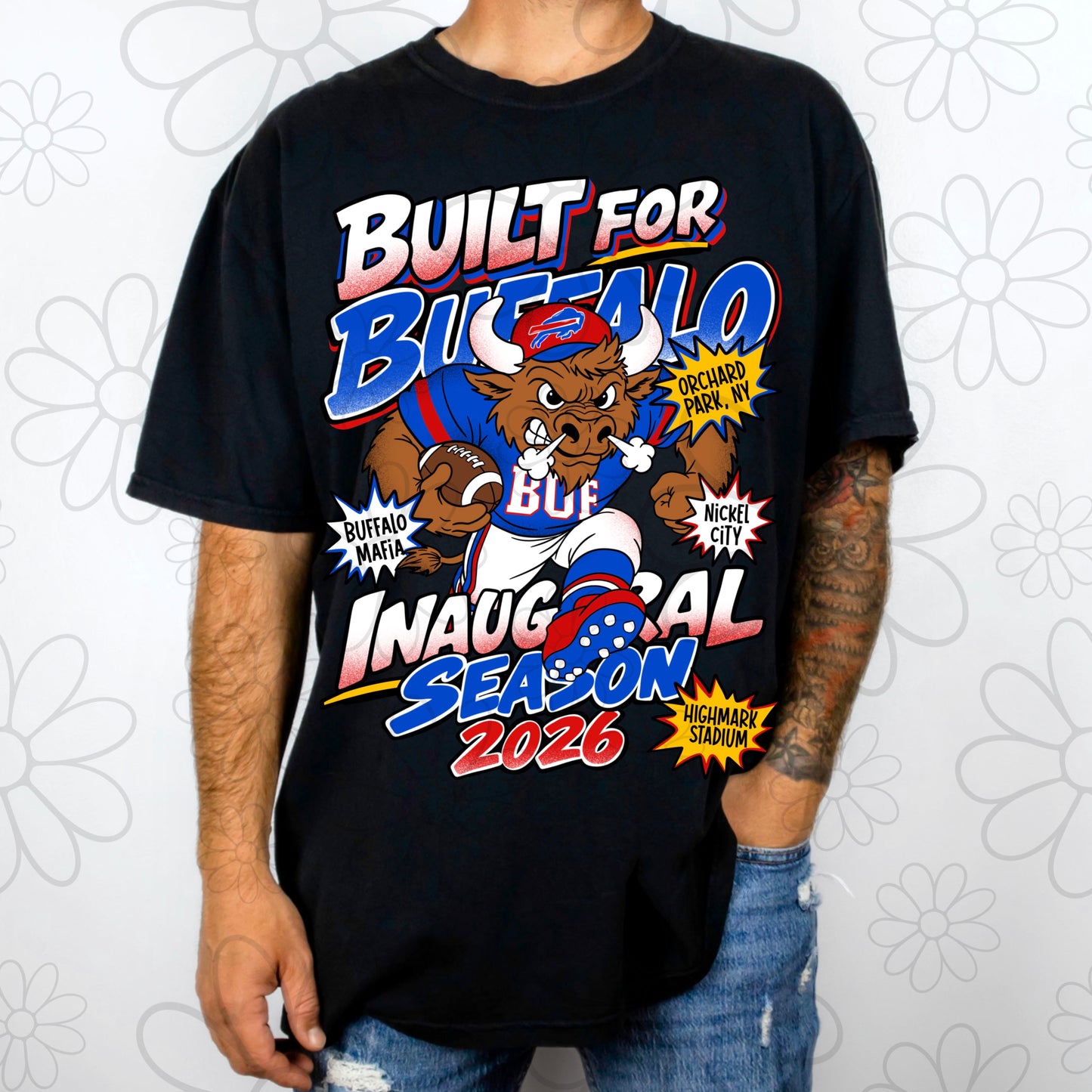SEMI EXCLUSIVE - NO PRINTERS -| Built For Buffalo Inaugural Schedule | FRONT & BACK | 4 PNGs